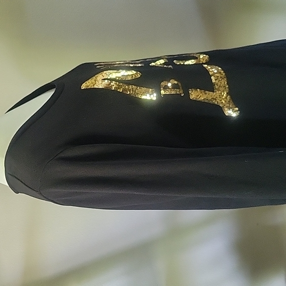 Mothehood Maternity Baby Love Black Sweatshirt Large - Picture 3 of 4